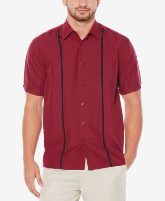 Cubavera - Men's Contrast Stitch Short-Sleeve Shirt