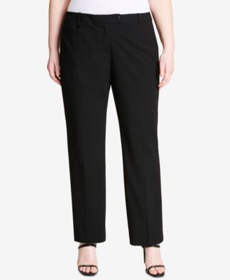 Calvin Klein - Plus Size Straight-Leg Pants