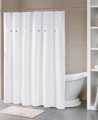 Madison Park - Finley 72" x 72" Finley 100% Cotton Waffle Weave Textured Shower Curtain