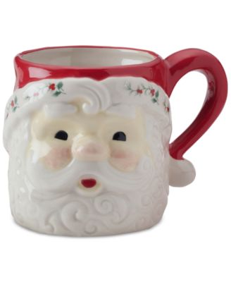 Winterberry - Figural Santa Mug