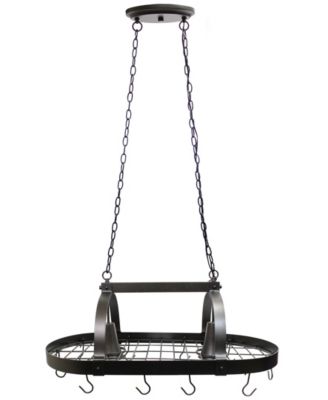 All The Rages - 2 Light Kitchen Pot Rack with Downlights
