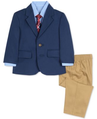 Nautica - Baby Boys 4-Pc. Jacket, Shirt, Pants & Necktie Set