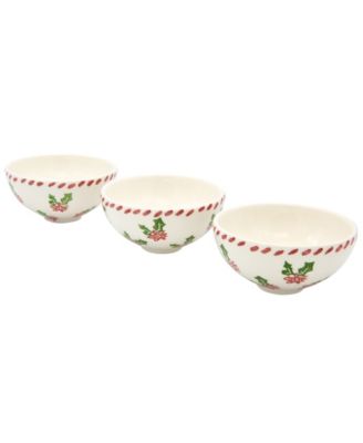 Euro Ceramica - NATAL 3 PIECE DIPPING BOWL SET