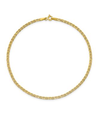 Macy's - Anchor Chain Anklet in 14k Yellow Gold