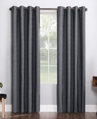 Sun Zero - Noir 52" x 84" Textured Thermal Blackout Curtain Panel