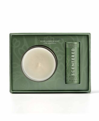 Scentered - 2-Pc. I Want To De-Stress Balm & Candle Gift Set