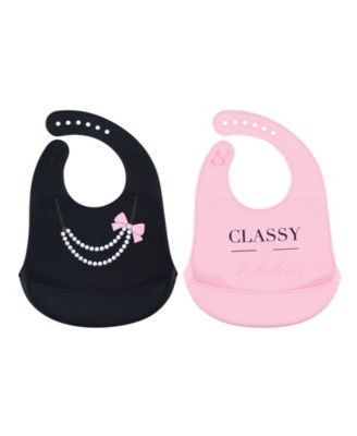 Little Treasure - Baby Boys and Girls Silicone Bibs Set