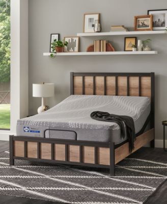 Sealy - Posturepedic Hybrid Medina 11" Firm Mattress Set- Queen Split