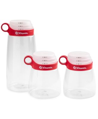 Vitamix - Tritan Shatterproof Canisters with Measuring Lids, Set of 3