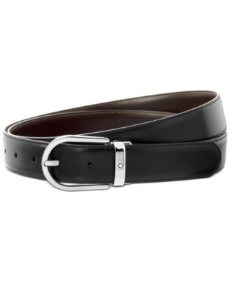 Montblanc - Men's Horseshoe Buckle Italian Leather Belt