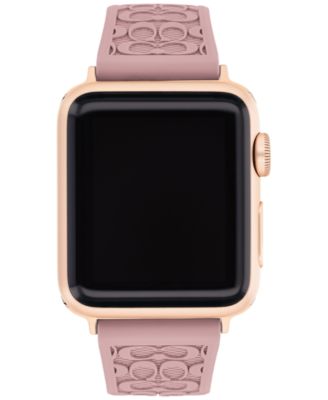 COACH - Women's Pink Rubber Apple&reg; Watch Strap 38mm/40mm