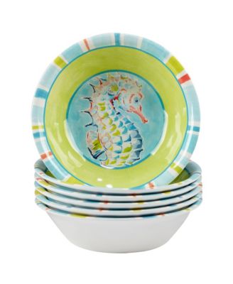 Certified International - Certified Deep Sea 6pc Melamine All Purpose Bowl