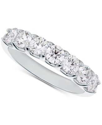 De Beers Forevermark - Diamond Seven Stone Diamond Band (3/4 ct. t.w.) in 14k White Gold