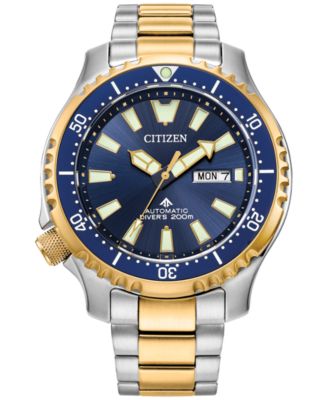 Citizen - Men's Automatic Dive Two-tone Stainless Steel Bracelet Watch, 44mm
