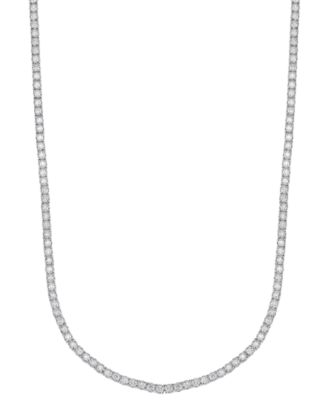 Grown With Love - Lab Grown Diamond 22" Tennis Necklace (10 ct. t.w.) in 10k White Gold