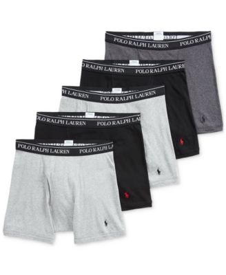 Polo Ralph Lauren - Men's Classic Cotton Boxer Briefs, 5-Pack