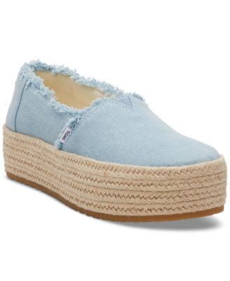 TOMS - Women's Valencia Canvas Platform Espadrilles