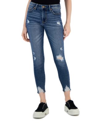Celebrity Pink - Juniors' Cropped Ankle Skinny Jeans