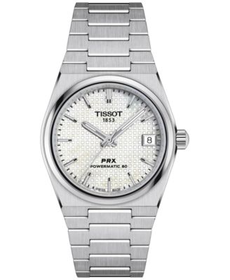 Tissot - Women's Swiss Automatic PRX Powermatic 80 Stainless Steel Bracelet Watch 35mm