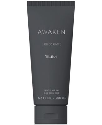TUMI - Awaken Body Wash cleanses the skin and invigorates the senses with the citrus, woody notes of the Awaken Eau de Parfum for men.