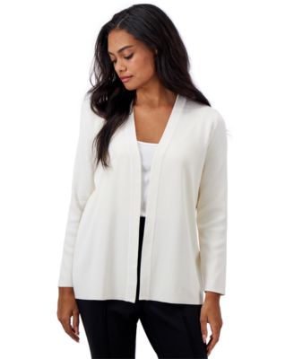 AK Anne Klein - Petite Newport Open-Front Cardigan Sweater