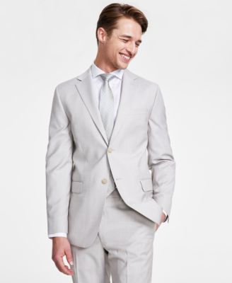 DKNY - Men's Modern-Fit Natural Neat Suit Separate Jacket