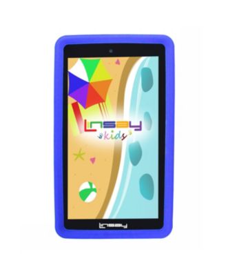 LINSAY - 7" New Kids Funny Tablet PC Android 10 with Defender Case Dual Camera