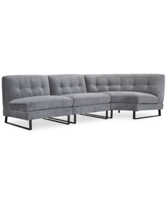 Furniture - Kathya 117" 3-Pc. Fabric Modular Sectional