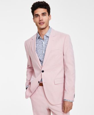 Hugo Boss - Men's Slim Fit Pink Suit Jacket