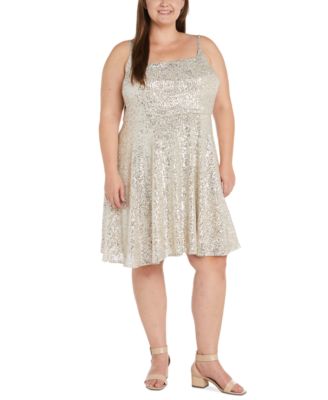 Morgan & Company - Trendy Plus Size Sequin Skater Dress