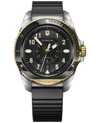 Victorinox - Men's Swiss Journey 1884 Black Rubber Strap Watch 43mm