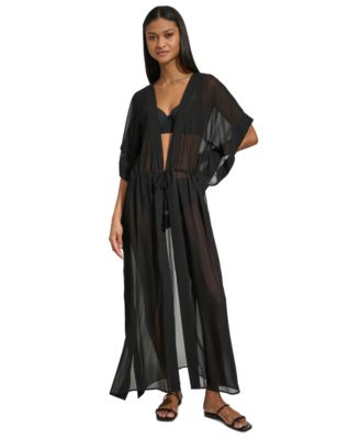 DKNY - Women's Tie-Front Cover-Up Kaftan
