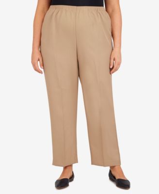 Alfred Dunner - Plus Size Pull-On Straight-Leg Pants