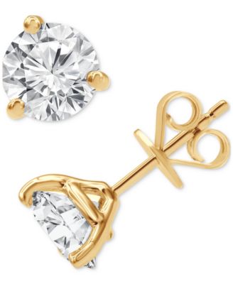 Badgley Mischka - Lab Grown Certified Diamond Stud Earrings (3 ct. t.w.) in 14k Gold