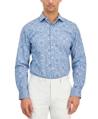 Bar III - Men's Butterfly Pattern Dress Shirt