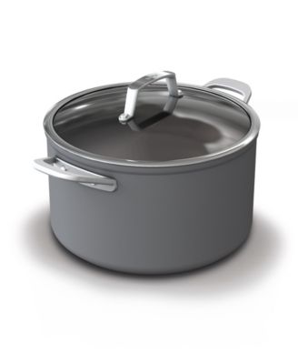 Ninja - ™ NeverStick&reg; Premium Hard-Anodized 8-Quart Stock Pot with Glass Lid