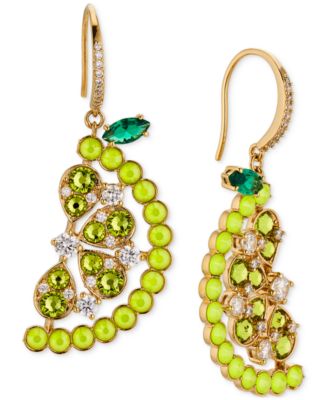 AJOA - 18k Gold-Plated Mixed Stone Lemon Drop Earrings