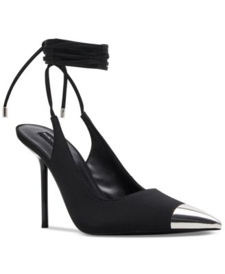 Steve Madden - Mira Cap Toe Tie Wrap Pumps
