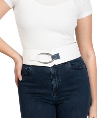 I.N.C. International Concepts - Interlocking-Hook Stretch Belt