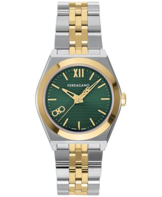 Ferragamo - Women's Swiss Two-Tone Stainless Steel Bracelet Watch 28mm
