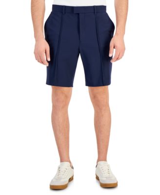 Alfani - Men's Alfatech Regular-Fit Pintucked 10" Suit Shorts