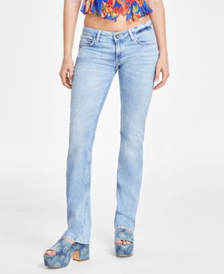 GUESS - Women's Hermosa Flap-Pocket Low-Rise Jeans