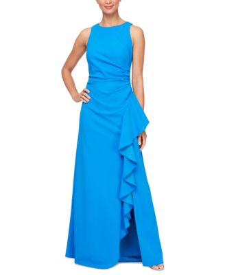 Alex Evenings - Women's Ruched Ruffled Gown