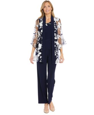 R & M Richards - Women's 3-Pc. Jacket, Tank Top & Pants Set