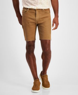 GUESS - Men's Slim-Fit Wyatt Raw-Hem Shorts