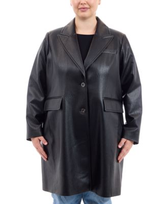 Michael Kors - Plus Size Faux-Leather Jacket