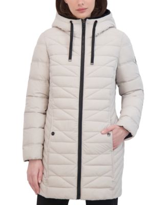 Nautica - Women's Faux-Fur-Trim Hooded Packable Puffer Coat