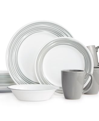 Corelle - Brushed 16-Pc. Dinnerware Set, Service for 4