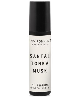 ENVIRONMENT - Santal, Tonka & Musk Roll-On Oil Perfume (Inspired by 5-Star Luxury Hotels), 0.33 oz.