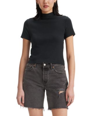 Levi's - Women's Effortless Short-Sleeve Mock-Neck Tee